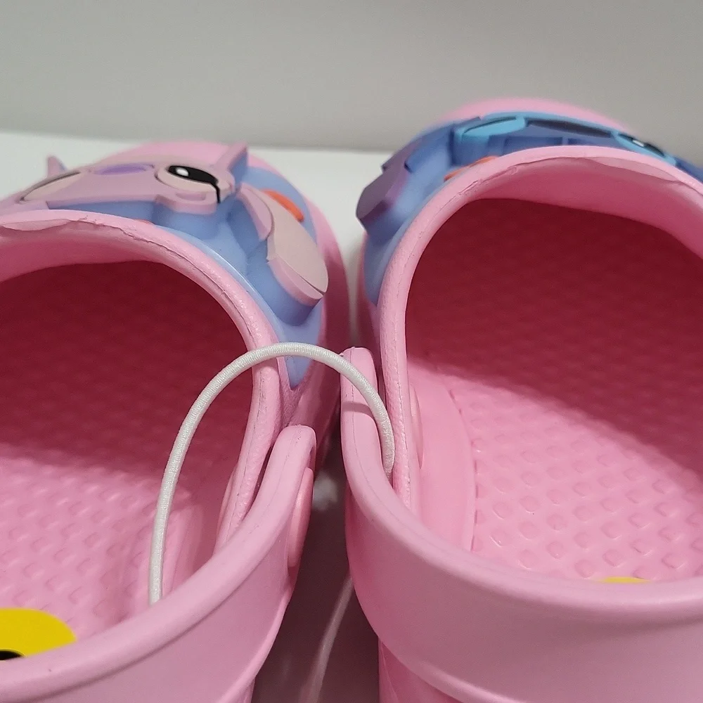Disney Kids Stitch and Angel Pink Clogs